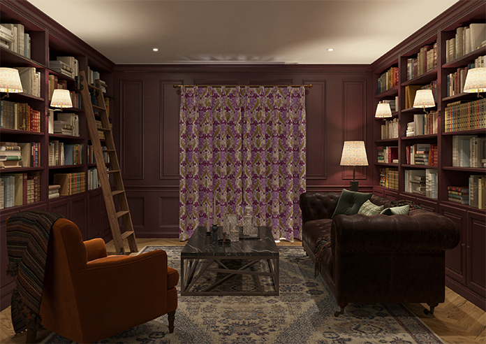 Acanthus, Berry - Made to Measure Curtains - Image 14